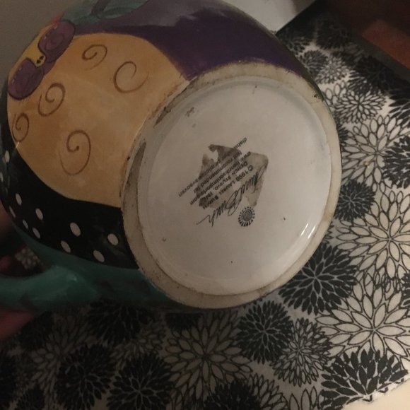 1998 Handpainted Laurel Burch Pitcher263 $45 or &40 w/offer - Picture 3 of 5